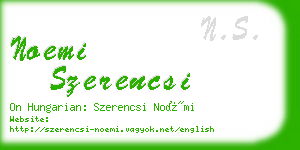 noemi szerencsi business card